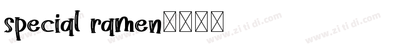 special ramen字体转换